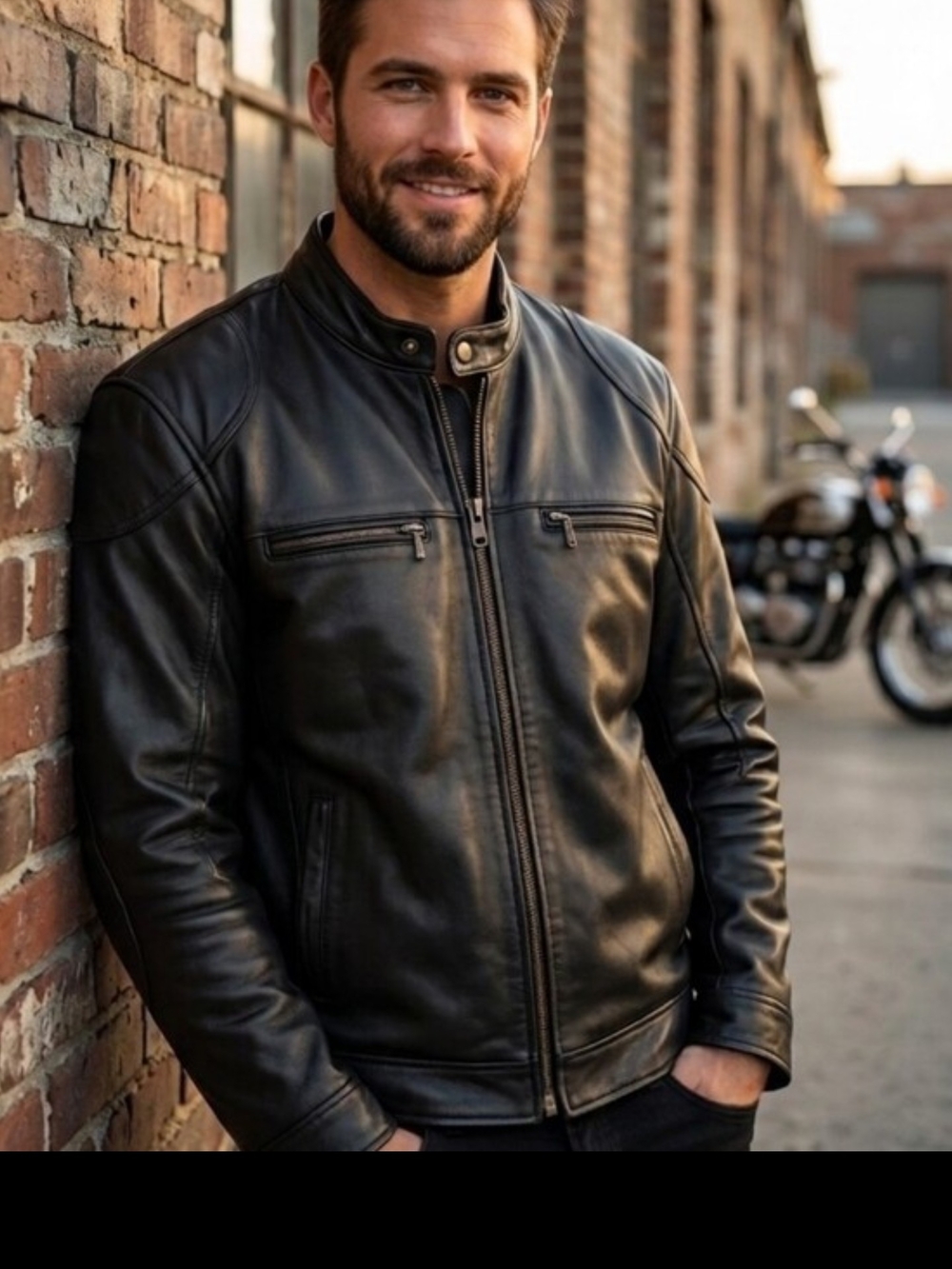 First Classics Genuine Leather Motorcycle Jacket – Authentic Riding Gear